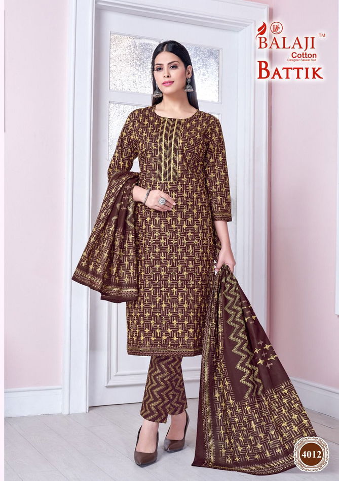 Balaji Battik Art Work Vol 4 Printed Readymade Dress
